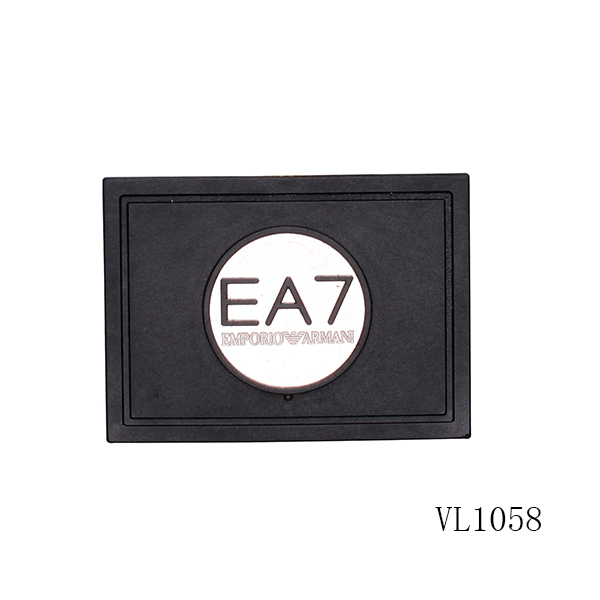 zinc alloy metal  patch with tpu plastic