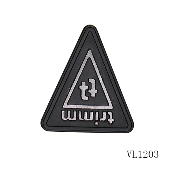 zinc alloy metal label with tpu material