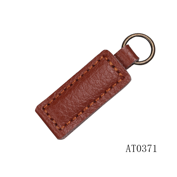 decorative fake leather zipper pulls