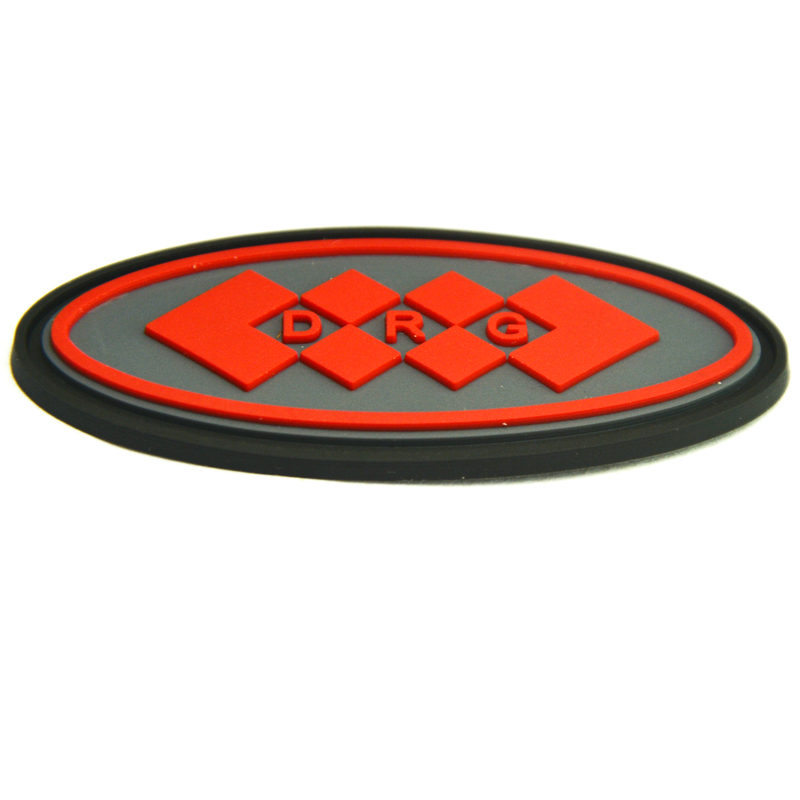 eco-friendly embossed  PVC rubber patch