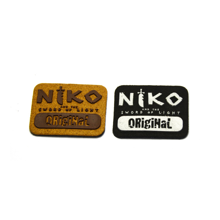 suede silicone epoxy label badge