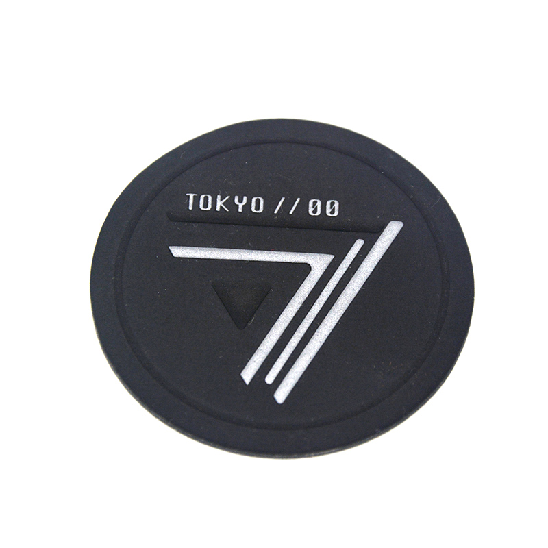 high frequency pressed 3D rubber badge