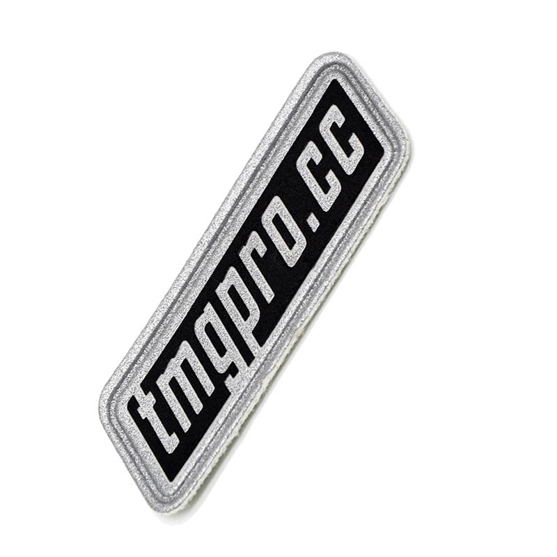 pressed outdoor clothing reflective tpu badge