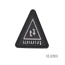 zinc alloy metal label with tpu material