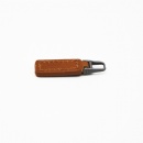 genuine leather zip pull tab for backpack